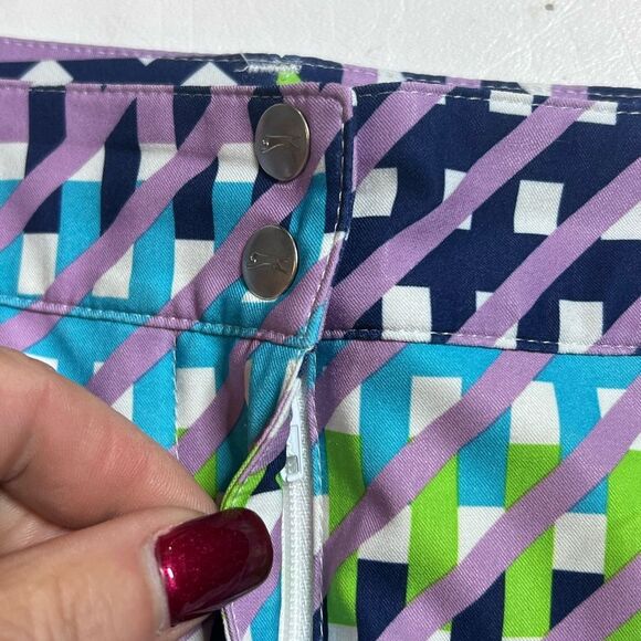 Slazenger Purple and Blue Mini Pencil Skorts Casual Size 8 - Picture 2 of 4